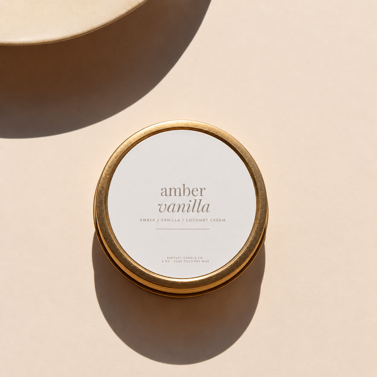 Amber & Vanilla Candle Tin