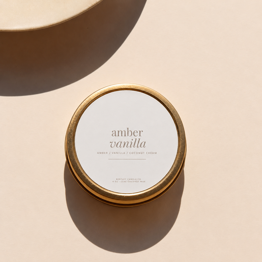 Amber & Vanilla Candle Tin