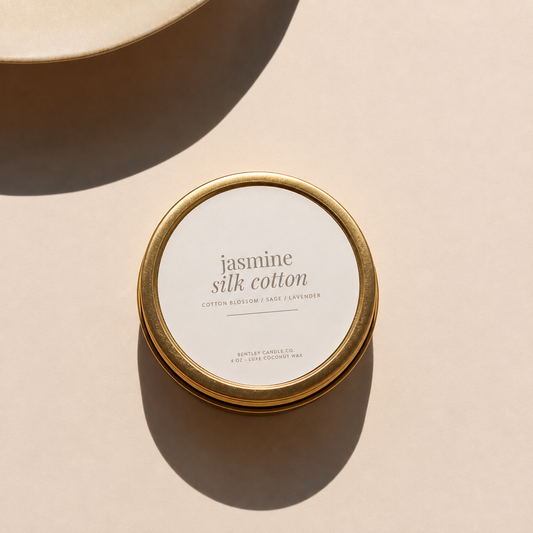Jasmine & Silk Cotton Candle Tin